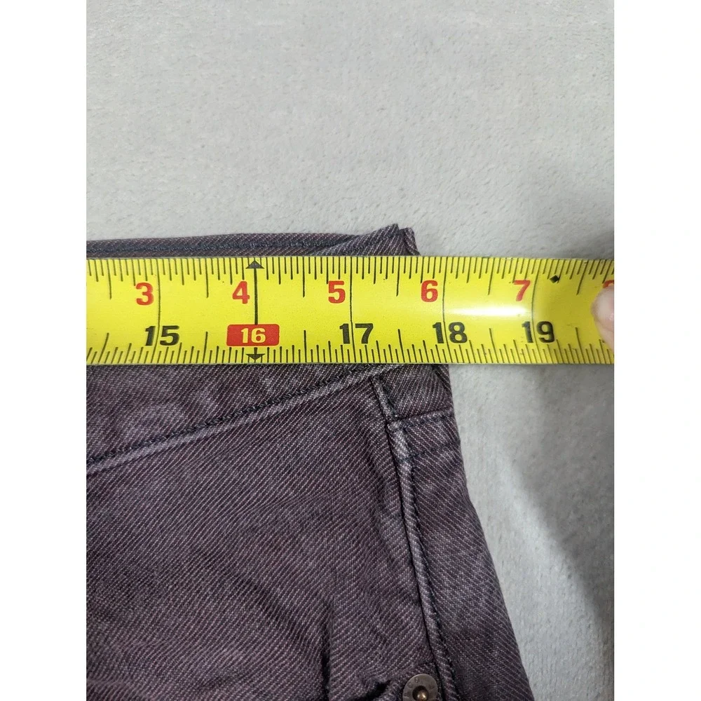 Levis 501 Jeans Mens 38x34* Purple Dark Wash Straight Button Fly Classic‎ Denim